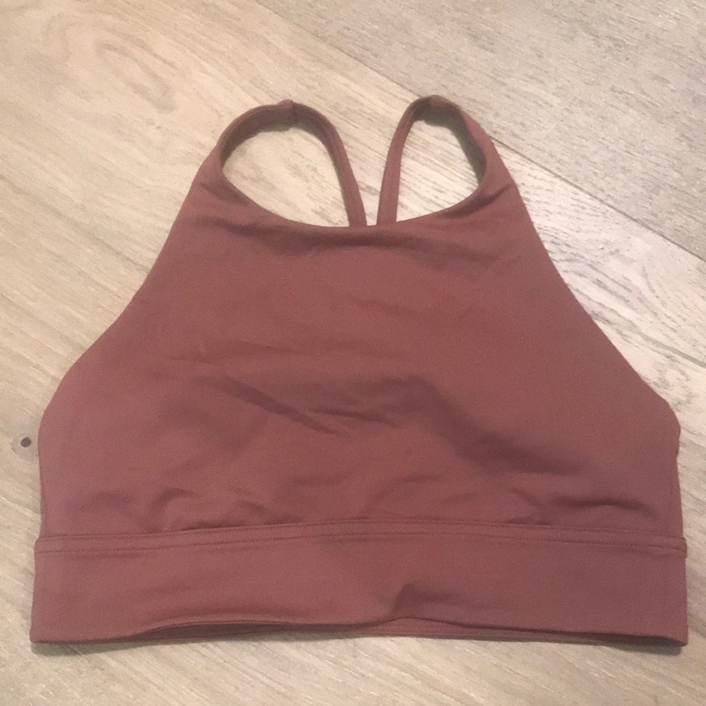 Halter Lululemon sports bra (rust color)